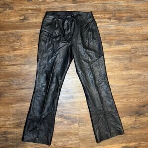 Wilsons Leather Pants Pelle Studio size 6 black 100% Leather soft